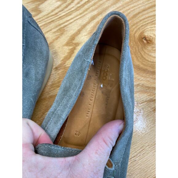 Ecco Casual Shoes Men\'s 8 Suede Slip On Almond Toe Comfort Loafers S13 main image 3
